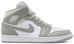 �o�X�P�b�g�V���[�Y �o�b�V�� �X�j�[�J�[ �W���[�_�� Jordan Air Jordan 1 Mid Linen Grey/Light Bone/White �X�g���[�g