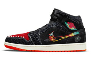 oXPbgV[Y obV Xj[J[ W[_ Jordan Air Jordan 1 Mid Siempre Famillia Blk/Sail-Roma Green/Chile Red Xg[g