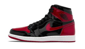 バスケットシューズ バッシュ ジョーダン Jordan Air Jordan 1 Retro Hi OG Patent　Bred Blk/Red