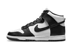 バスケットシューズ バッシュ スニーカー ダンク ナイキ Nike Dunk high Retro Wht/Blk ストリート