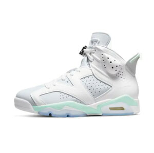 �o�X�P�b�g�V���[�Y �o�b�V�� �X�j�[�J�[ �~���g�t�H�[�� �W���[�_�� Jordan Wmns Air Jordan 6 Retro Mint Foam W Wht/Gray �X�g���[�g �yWOMEN'S�z