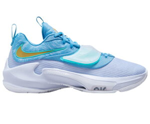�o�X�P�b�g�V���[�Y �o�b�V�� �t���[�N�@���j�X �i�C�L Nike Zoom Freak 3 Dutch Blue/Metallic Gold/Ghost