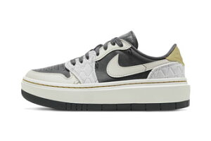 �o�X�P�b�g�V���[�Y �o�b�V�� �X�j�[�J�[ �W���[�_�� Jordan Wmns Air Jordan 1 Elavate Low W Wht/Gray �X�g���[�g �yWOMEN'S�z