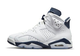 バスケットシューズ バッシュ スニーカー ミッドナイト　ネイビー ジョーダン Jordan Air Jordan 6 Retro White/Mid night Navy ストリート