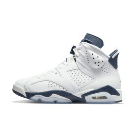 バスケットシューズ バッシュ スニーカー ミッドナイト　ネイビー ジョーダン Jordan Air Jordan 6 Retro GS GS White/Mid night Navy ストリート 【GS】キッズ