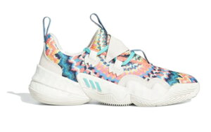 バスケットシューズ バッシュ  トレイ ヤング  アデイダス Adidas TRAE YOUNG 1 Tie Dye White/Green