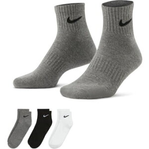 �o�X�P�b�g�\�b�N�X �E�F�A �~�b�h�N���[�\�b�N�X �i�C�L Nike Everyday Cushion Quater Socks 3PK Multi
