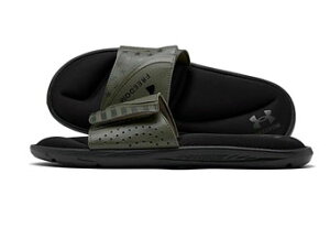 oXPbgV[Y obV Xj[J[ jO T_ A_[A[}[ UnderArmour UA Ignite Freedom Slide Sandals Black/Green jO g[jO Xg[g