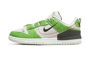 �V���[�Y �X�j�[�J�[ �f�B�X���v�g �i�C�L Nike WMS Dunk Low Disrupt 2�@Just Do It W White/Green �X�g���[�g �yWOMEN'S�z