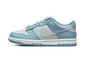 �o�X�P�b�g�V���[�Y �o�b�V�� �X�j�[�J�[ �i�C�L Nike Dunk Low Retro GS Clear Blue Swoosh GS Worn Blue/White �X�g���[�g �yGS�z�L�b�Y