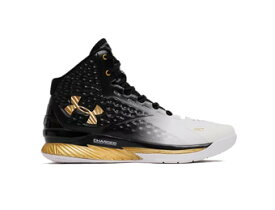 バスケットシューズ バッシュ アンダーアーマー UnderArmour Curry 1 MVP Black / White / Metallic Gold