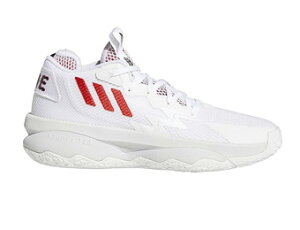 バスケットシューズ バッシュ デイミアン・リラード アデイダス Adidas Dame 8 White/Red