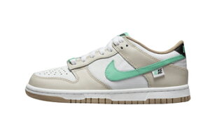 �o�X�P�b�g�V���[�Y �o�b�V�� �X�j�[�J�[ �i�C�L Nike Dunk Low GS GS White/Tan Mint �X�g���[�g �yGS�z�L�b�Y