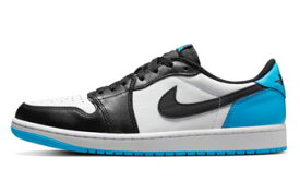 バスケットシューズ バッシュ スニーカー ジョーダン Jordan Air Jordan 1 Low Retro OG W White/Black/Powder Blue ストリート 【WOMEN'S】