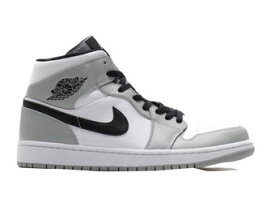 バスケットシューズ バッシュ スニーカー ジョーダン Jordan Air Jordan 1 Mid SMOKE GRAY/BLACK-WHITE ストリート