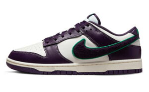 V[Y Xj[J[ iCL Nike Dunk Low Retro Chenille Swoosh Sail/Purple/Green Xg[g