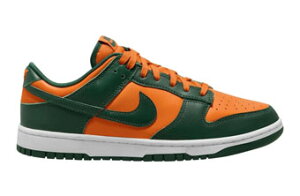 V[Y Xj[J[ }CA~nP[Y iCL Nike Dunk Low Retro Chenille Swoosh Miami Hurricanes Grn/Orang Xg[g