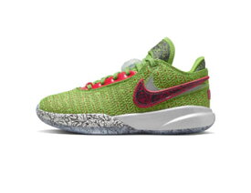 バスケットシューズ バッシュ ナイキ Nike Lebron 20 GS CHRISTMAS GS Green/Red 【GS】キッズ