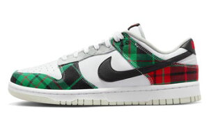 V[Y Xj[J[ iCL Nike Dunk Low Retro PRM Plaid White/Green/Red Xg[g