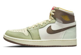 バスケットシューズ バッシュ スニーカー ジョーダン Jordan Air Jordan 1 High Zoom CMFT 2 Year of the Rabbit Olive/Sail/ Brown/White ストリート