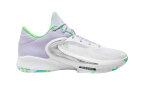 バスケットシューズ バッシュ フリーク ナイキ Nike Zoom Freak 4 White/purple/green
