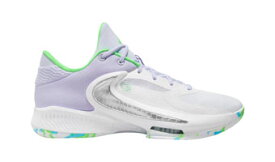 バスケットシューズ バッシュ フリーク ナイキ Nike Zoom Freak 4 White/purple/green