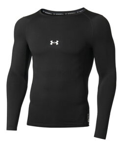 oXPbgT|[^[ Ci[ gbv A_[A[}[ UnderArmour UA COLDGEAR ARMOUR COMPRESSION L/S CREW SHIRT Black jO g[jO Xg[g