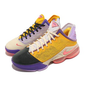 バスケットシューズ バッシュ ナイキ Nike Lebron 19 Low LA Yellow/Purple