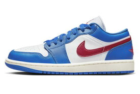 バスケットシューズ バッシュ スニーカー ジョーダン Jordan Wmns Air Jordan 1 Low SE W Blue/Red/White/Sail ストリート 【WOMEN'S】