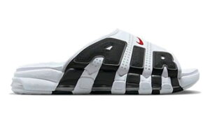 バスケットシューズ バッシュ スニーカー ナイキ Nike Air More Uptempo 96 Slide White/Black ストリート