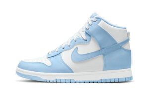 �o�X�P�b�g�V���[�Y �o�b�V�� �X�j�[�J�[ �i�C�L Nike Wmns Dunk high Aluminum W White/L.Blue �X�g���[�g �yWOMEN'S�z