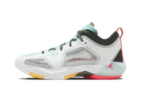 バスケットシューズ バッシュ グオ・アイルン ジョーダン Jordan Air Jordan 37 Low Guo Ailun PE White/Silver/Green