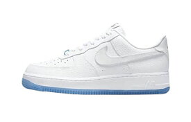 バスケットシューズ バッシュ スニーカー ナイキ Nike WMNS AIR FORCE 1 '07 LX UV W WHITE/UNIVERSITY BLUE ストリート 【WOMEN'S】