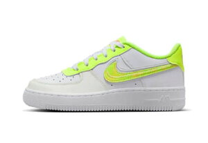 V[Y Xj[J[ iCL Nike Air Force 1 Low LV8 GS GS White/Volt Xg[g yGSzLbY
