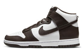 バスケットシューズ バッシュ スニーカー ナイキ Nike DUNK HI RETRO BTTYS White/Velvet Brown ストリート