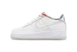 V[Y Xj[J[ iCL Nike Air Force 1 Low LV8 GS GS White/Multi Xg[g yGSzLbY