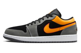 バスケットシューズ バッシュ スニーカー ジョーダン Jordan Air Jordan 1 Low SE Black/Orange/Gray ストリート