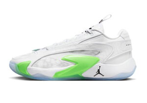 �o�X�P�b�g�V���[�Y �o�b�V�� ���J�E�h���`�b�` �W���[�_�� Jordan JORDAN LUKA 2 Trick Shot White/Green