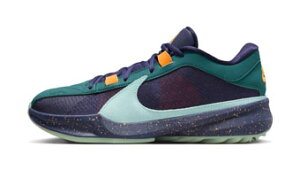 �o�X�P�b�g�V���[�Y �o�b�V�� �t���[�N�@ �i�C�L Nike Zoom Freak 5 Jade Ice Navy/Teal/Purple/Orange