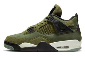 バスケットシューズ バッシュ スニーカー ジョーダン Jordan Air Jordan 4 Retro SE Craft Olive/Pale Vanilla/Khaki ストリート