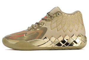 �o�X�P�b�g�V���[�Y �o�b�V�� �������{�[�� �v�[�} Puma MB.01 Golden Child Gold/Orange