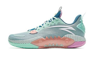 �o�X�P�b�g�V���[�Y �o�b�V�� Madhouse �A���^ ANTA Shock Wave 5 Team Teal Green/Orange/Pink