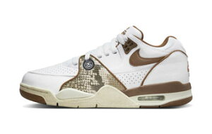 �o�X�P�b�g�V���[�Y �o�b�V�� �X�j�[�J�[ �i�C�L Nike Stussy × Air Flight 89 Low SP White/Pecan/Fossil �X�g���[�g