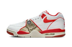 �o�X�P�b�g�V���[�Y �o�b�V�� �X�j�[�J�[ �i�C�L Nike Stussy × Air Flight 89 Low SP White/Red/Sail �X�g���[�g