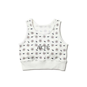 �o�X�P�b�g�m�[�X���[�u�@�^���N�g�b�v �W���j�A ���f�B�[�Y �E�F�A �A�N�^�[ AKTR GLOW CROP TOP WHITE �E�[�����Y���f�� �����p �X�g���[�g �yWOMEN'S�z�A�p����