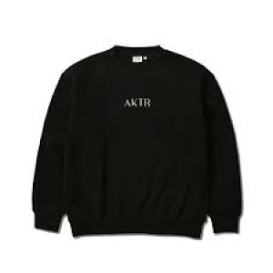 �o�X�P�b�g�X�E�F�b�g �W���j�A ���f�B�[�Y �E�F�A �H�~�� �A�N�^�[ AKTR GLOW CREW SWEAT BLACK �E�[�����Y���f�� �����p �X�g���[�g �yWOMEN'S�z�A�p����