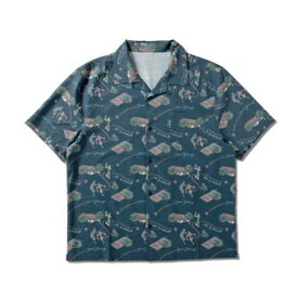 バスケットTシャツ ウェア アクター AKTR ALOHA SHIRTS NAVY ストリート 【MEN'S】