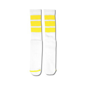 �o�X�P�b�g�\�b�N�X �E�F�A �N���[�\�b�N�X �A�N�^�[ AKTR FEEL FREE MOSNTER SOCKS WHITExYELLOW