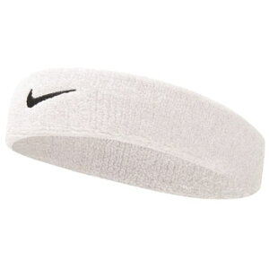 �o�X�P�b�g�w�b�h�o���h �i�C�L Nike Nike Swoosh Headband White �X�g���[�g