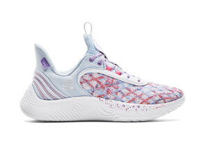 バスケットシューズ バッシュ アンダーアーマー UnderArmour Curry 9 Flow GS For the W GS Oxford Blue/Vivid Lilac 【GS】キッズ